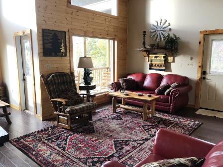This cabin rentals Love Nest Chalet has everything you need for a romantic getaway!
