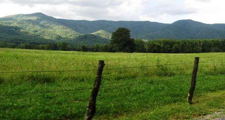 This beautiful Cades Cove Smoky Mountain View is one of the area's most photographed spots.