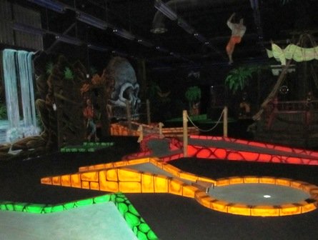 MagiQuest Golf is 18 holes of Blacklight mini-golf fun!