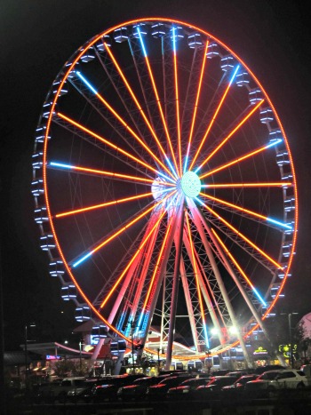 The Great Smoky Mountain Wheel is beautiful icon that stands 200 feet high in Pigeon Forge TN.