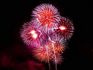 An exciting Schedule of Events Fireworks Show brings a "bang" to Smoky Mountain Festivities.