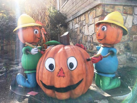 These Season Premier Pumpkins are part of Gatlinburg's Fall Festival Decorations.